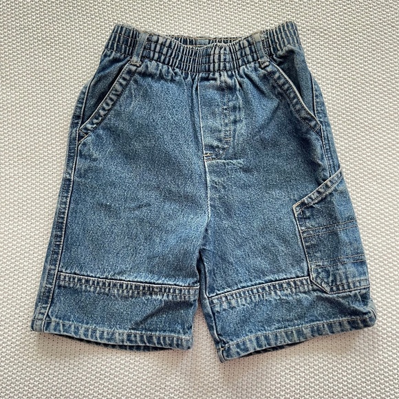 Vintage Y2K Faded Glory Baggy Denim Carpenter Shorts - Picture 2 of 5